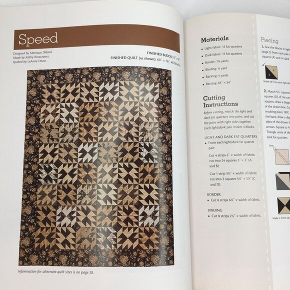 The Quiltmaker's Club Fat Quarter Winners Quilt Book Monique Dillard 11 Patterns - Picture 10 of 11